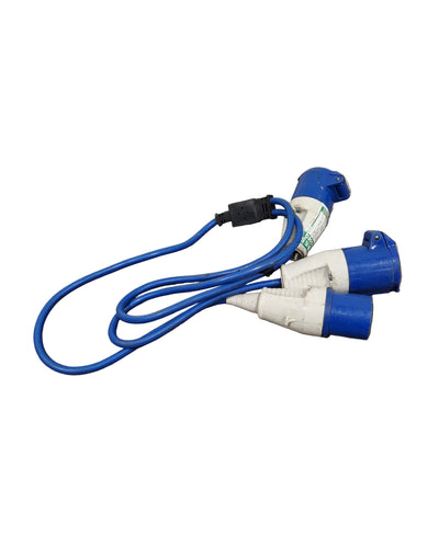 Commando IEC60309 Single Male to 2 Female - Multi-Connection Adapter - Good