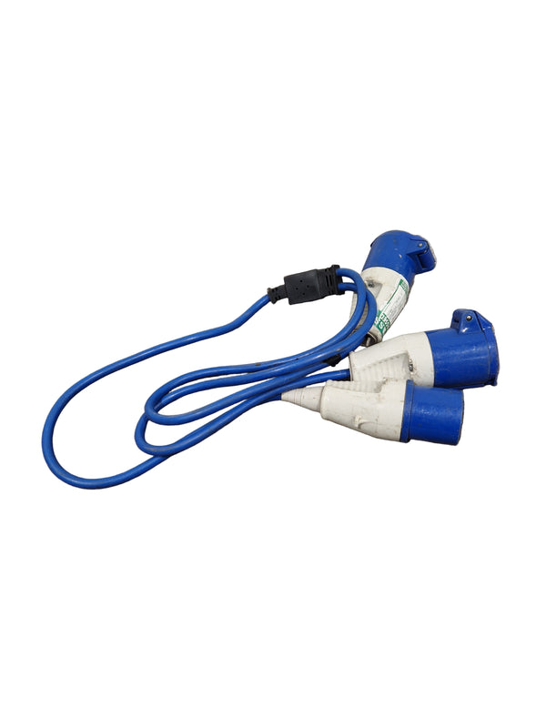 Commando IEC60309 Single Male to 2 Female - Multi-Connection Adapter - Good