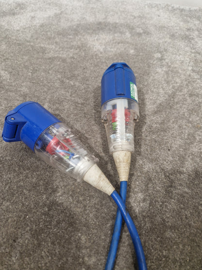 CAI UK-13A TO-16A Fly Lead Converter Pair 3FT - Electrical Adapter - Very Good