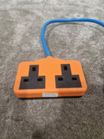 16A Cable TO-13 A Socket Fly Lead 2 Gang - Electrical Connector Cable - Very Good - Image 3