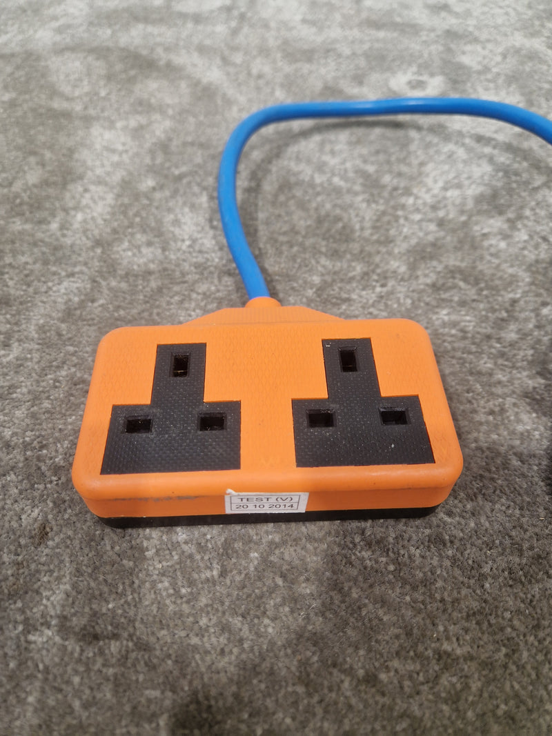 16A Cable TO-13 A Socket Fly Lead 2 Gang - Electrical Connector Cable - Very Good - Image 3