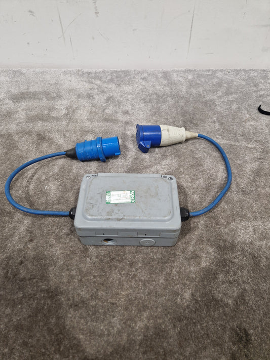 Double 16A Cable TO-13 A Two Gang Socket - Durable Design - Good