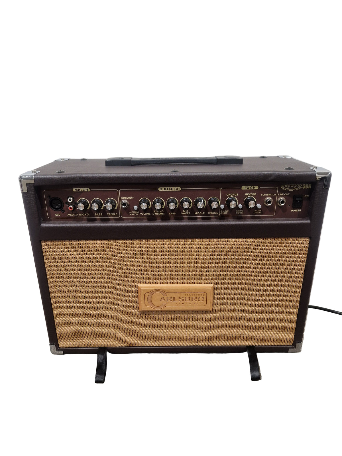 Carlsbro Sherwood 30R - Acoustic Guitar Amp - Very Good w/ Power Supply