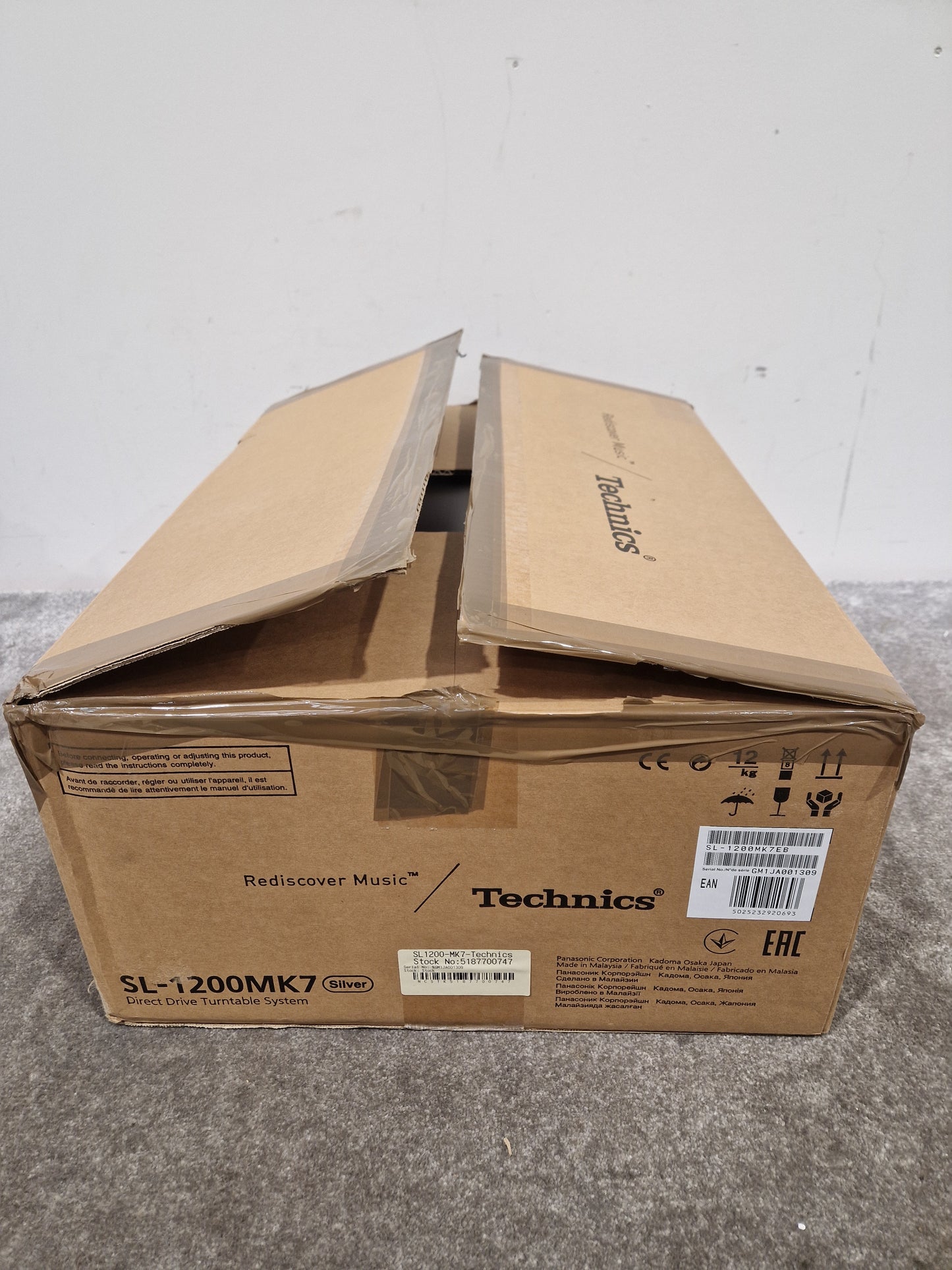Technics 1200MK7S - Direct Drive Turntable - Open Box