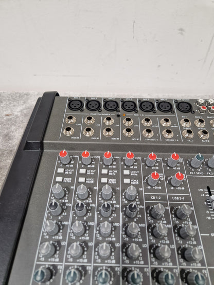 Leicozic PM600-3 Professional Powered Mixer Console - 8-Channel Mixer - Excellent w/ Power Supply