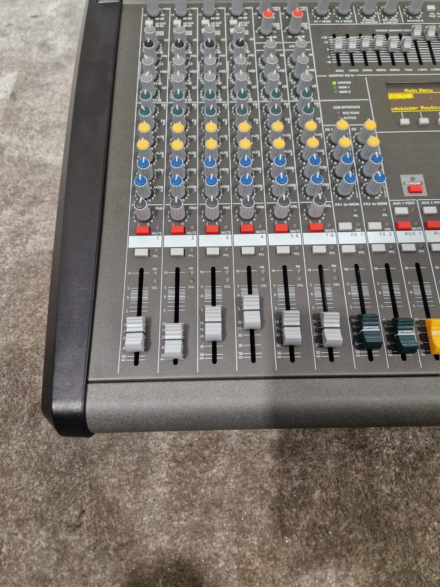 Leicozic PM600-3 Professional Powered Mixer Console - 8-Channel Mixer - Excellent w/ Power Supply