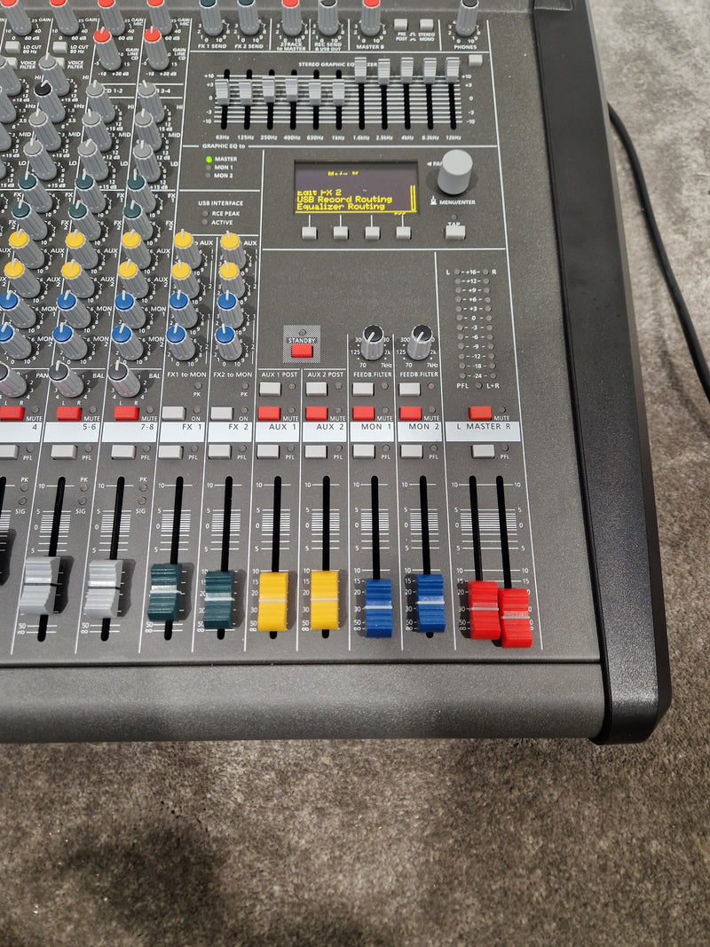 Leicozic PM600-3 Professional Powered Mixer Console - 8-Channel Mixer - Excellent w/ Power Supply - Image 7