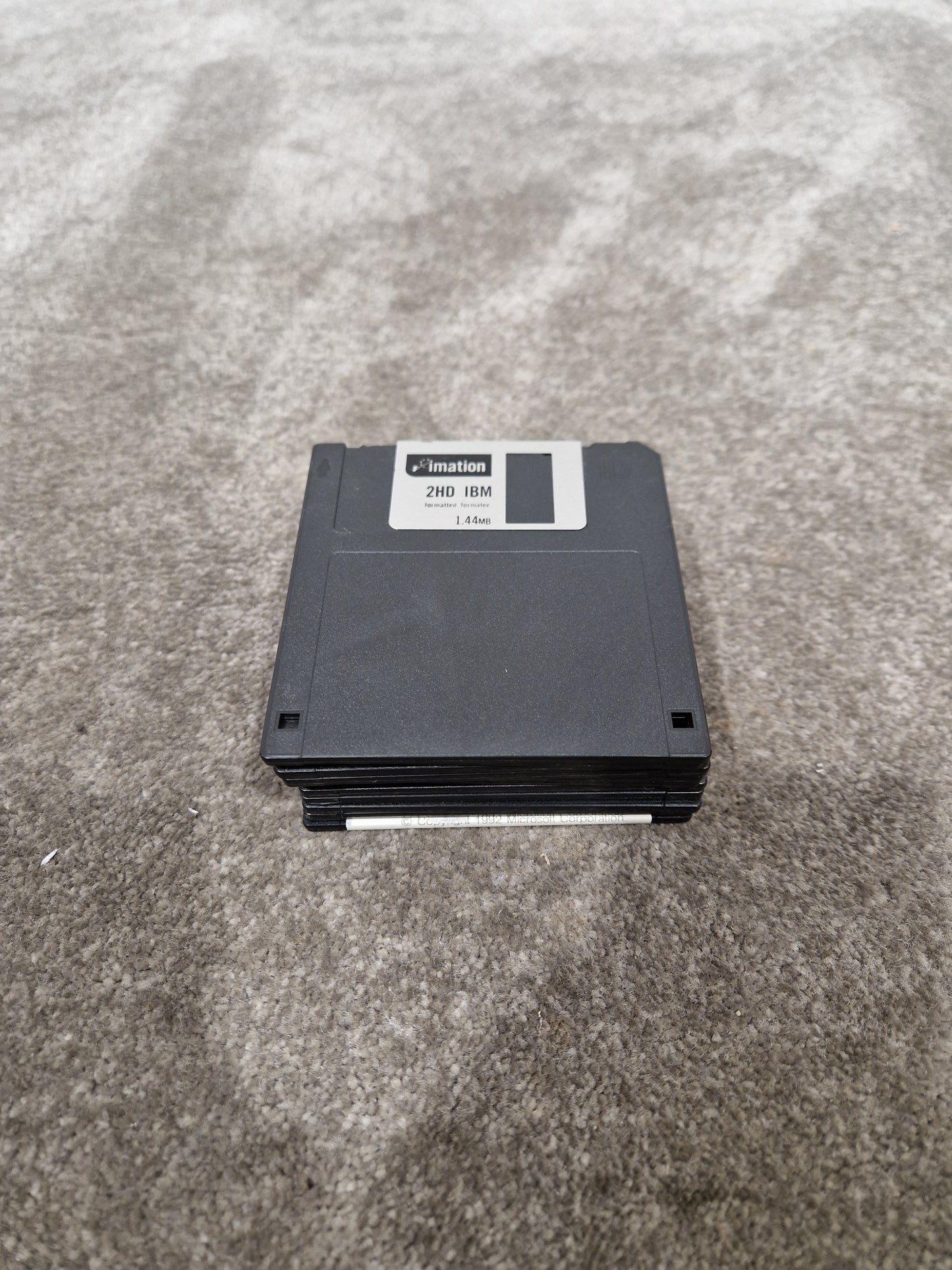 Mitsubishi Microdiscs MF2-HD Set OF-10 Black - High-Density Storage - Excellent w/ Plastic case