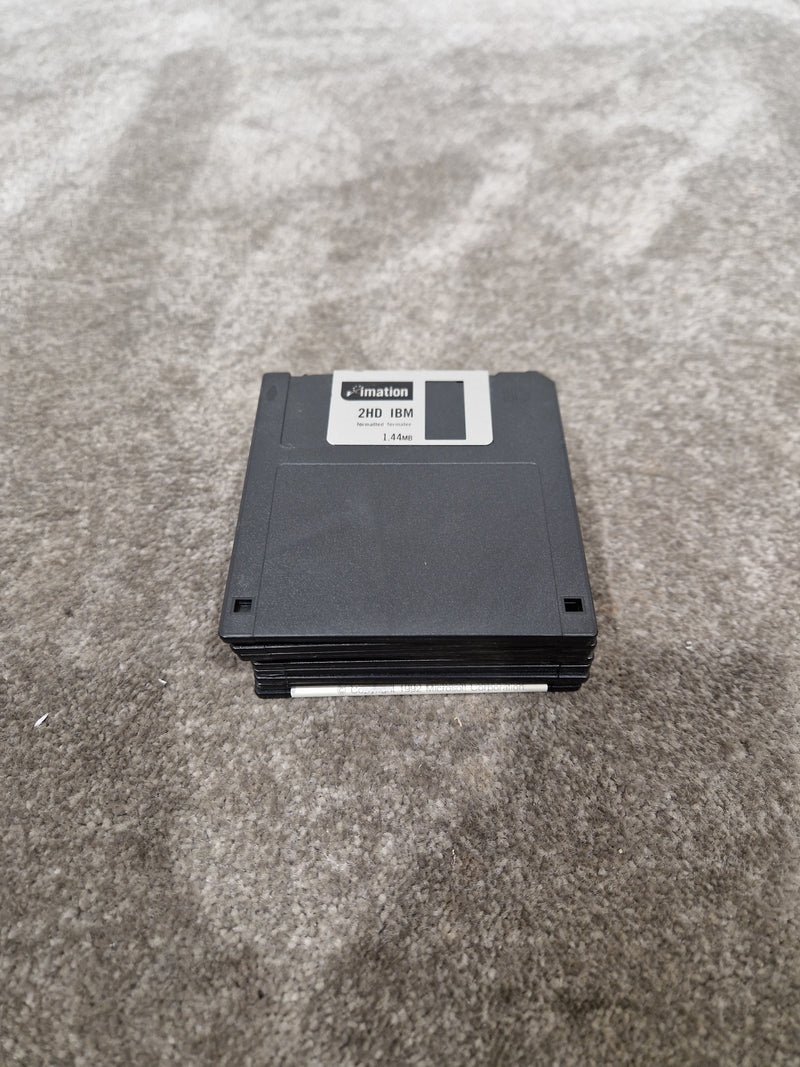 Mitsubishi Microdiscs MF2-HD Set OF-10 Black - High-Density Storage - Excellent w/ Plastic case - Image 7