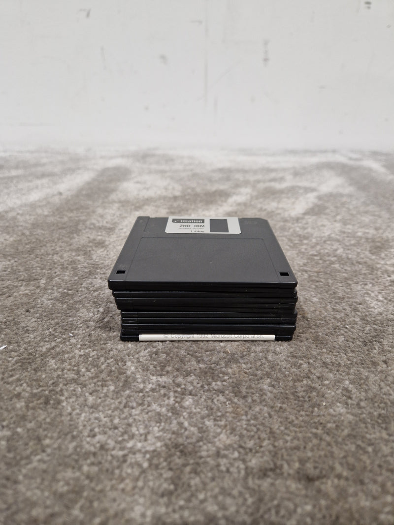 Mitsubishi Microdiscs MF2-HD Set OF-10 Black - High-Density Storage - Excellent w/ Plastic case - Image 4