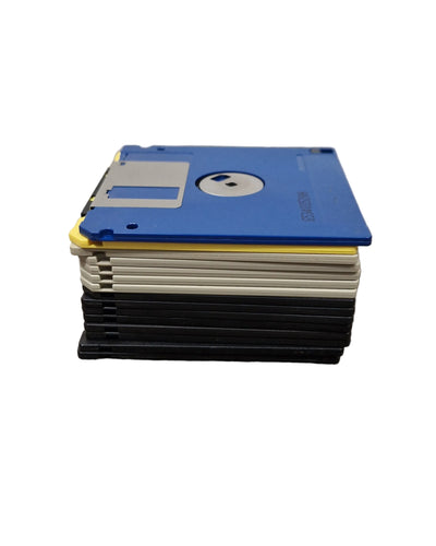 14 HD Floppy Discs Multicoloured - Vintage Data Storage - Excellent