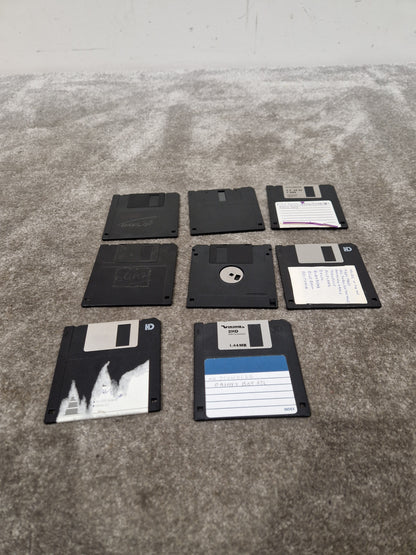 14 HD Floppy Discs Multicoloured - Vintage Data Storage - Excellent