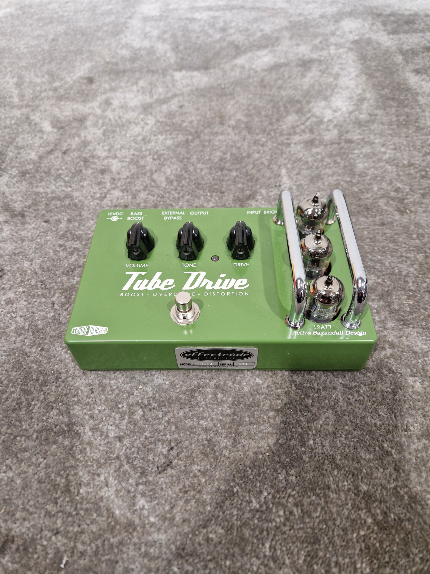 Effectrode Tube Drive Valve Pedal - Boutique Analog Overdrive - Excellent w/ Original Box & Power Supply