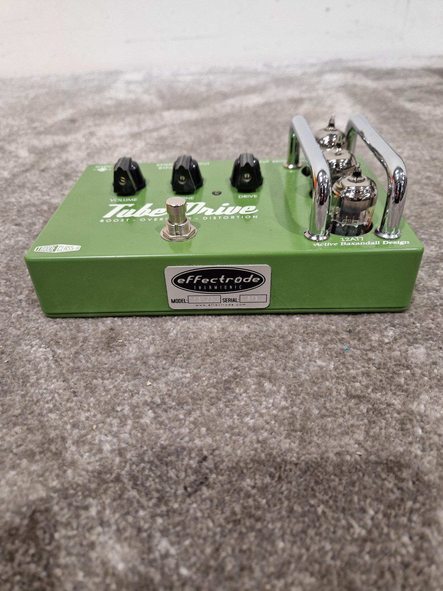Effectrode Tube Drive Valve Pedal - Boutique Analog Overdrive - Excellent w/ Original Box & Power Supply