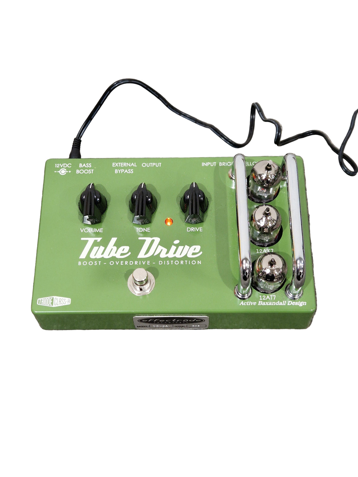 Effectrode Tube Drive Valve Pedal - Boutique Analog Overdrive - Excellent w/ Original Box & Power Supply