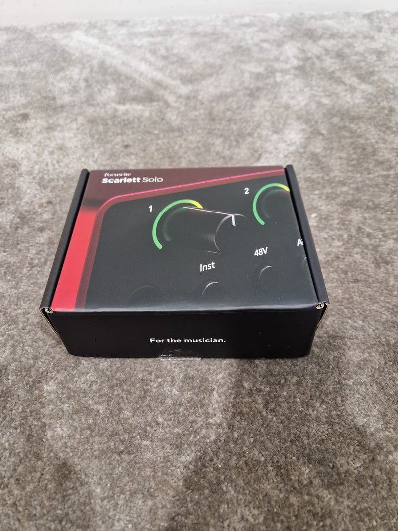 Focusrite Scarlett Solo 4TH Gen - High-Resolution Audio Interface - Excellent w/ Original Box & Power Supply - Image 3