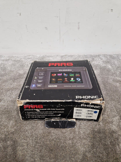 Phonic PAA6 - Handheld Audio Analyzer - Excellent w/ Original Box & Power Supply