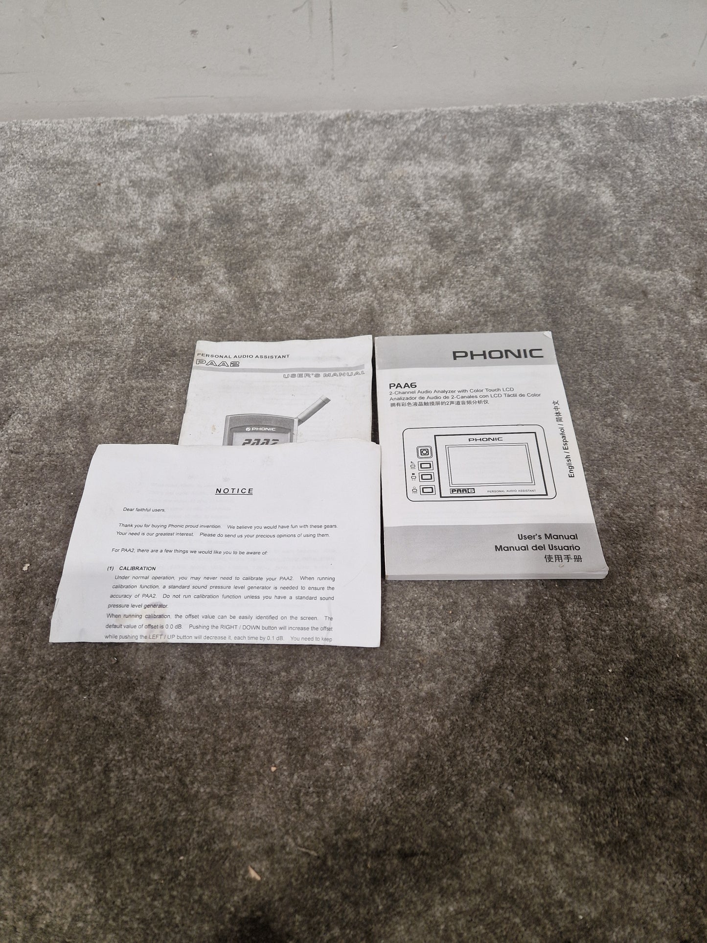 Phonic PAA6 - Handheld Audio Analyzer - Excellent w/ Original Box & Power Supply