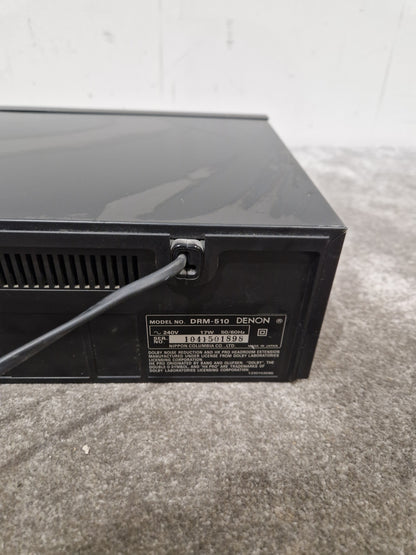 Denon DRM-510 - Cassette Deck Recorder - Very Good w/ Power Supply