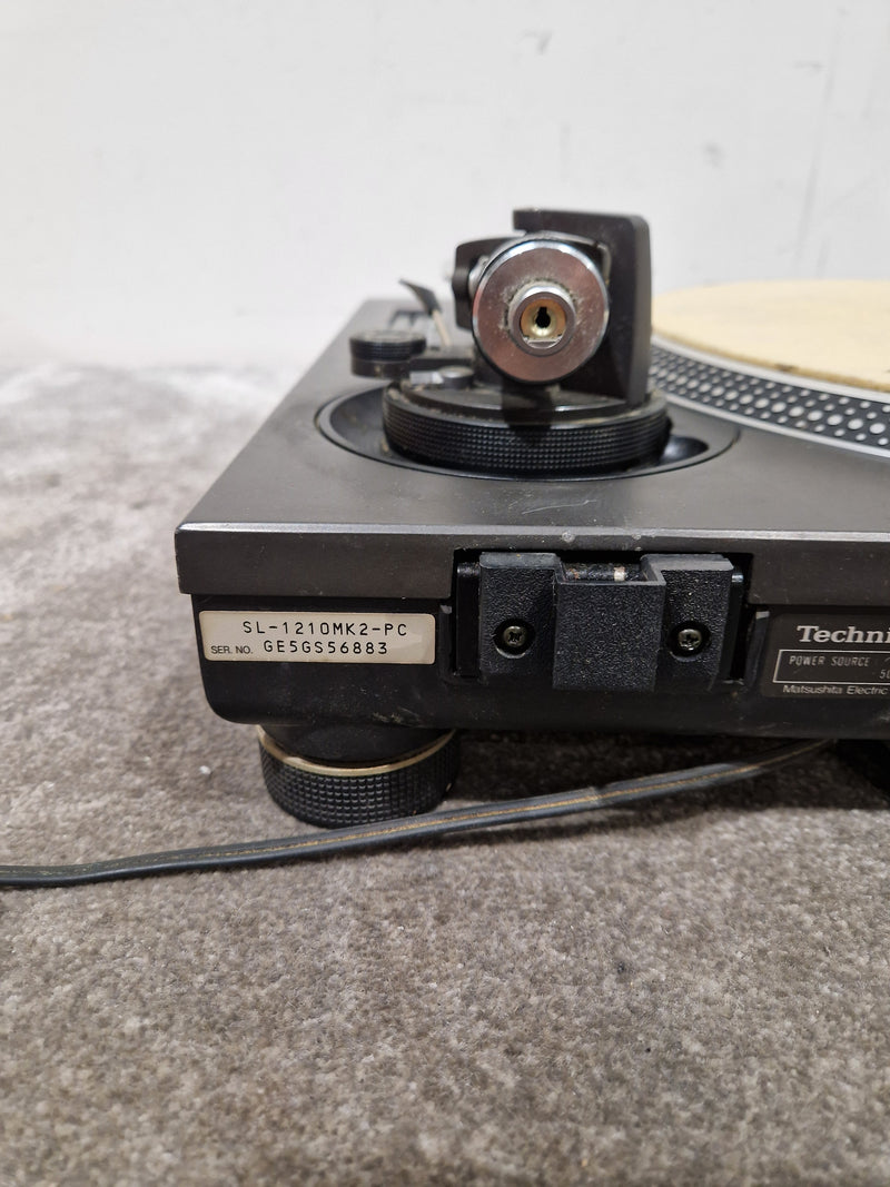 Technics Deck Sl-1210mk2 - Direct Drive Turntable - Good w/ Power Supply - Image 9