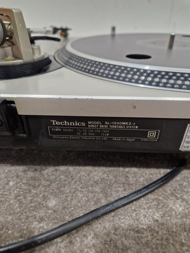 Technics SL-1200 MK2-A - Direct Drive Turntable - Good w/ Power Supply - Image 9