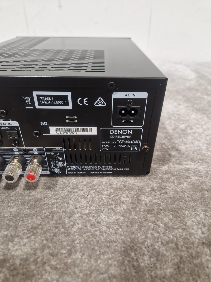 Denon Rcd-M41dab - Compact Hi-Fi System - Excellent w/ Remote & Test Disc - Image 10
