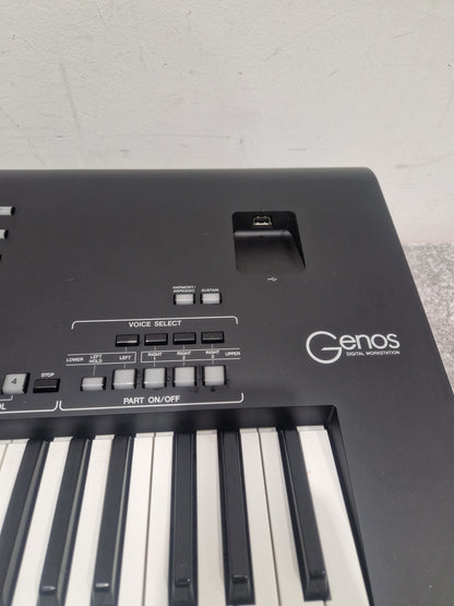Yamaha Genos - Digital Workstation Keyboard - Excellent w/ Soft Case & Keyboard Pedal