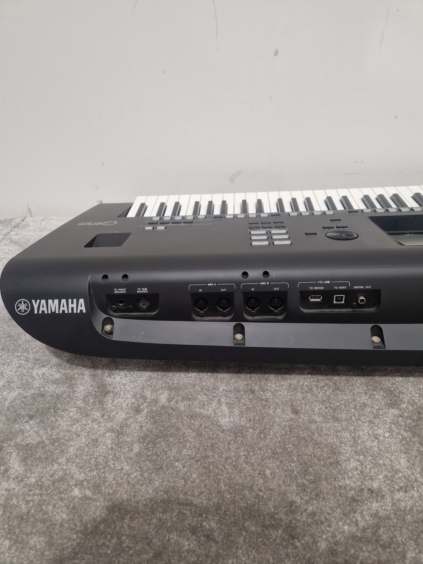 Yamaha Genos - Digital Workstation Keyboard - Excellent w/ Soft Case & Keyboard Pedal