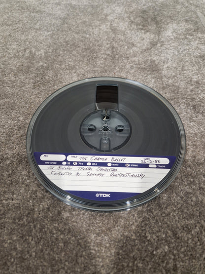 Soda – Britpop Band Collectible Broadcast Cue Master Tape – Very Good w/ Handwritten Program Notes