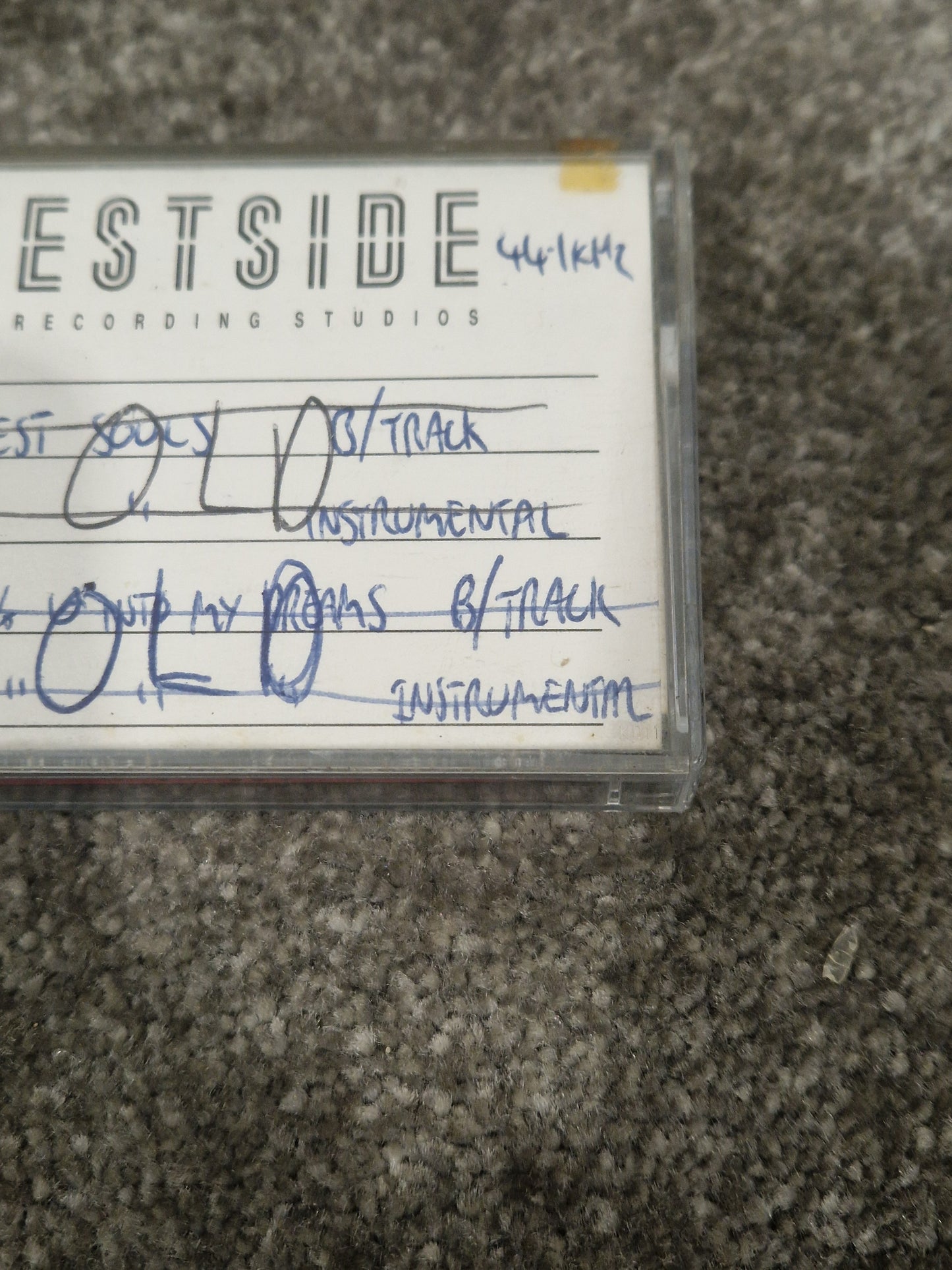 Soda – Britpop Band Collectible Backing Tracks DAT – Very Good w/ Handwritten Label