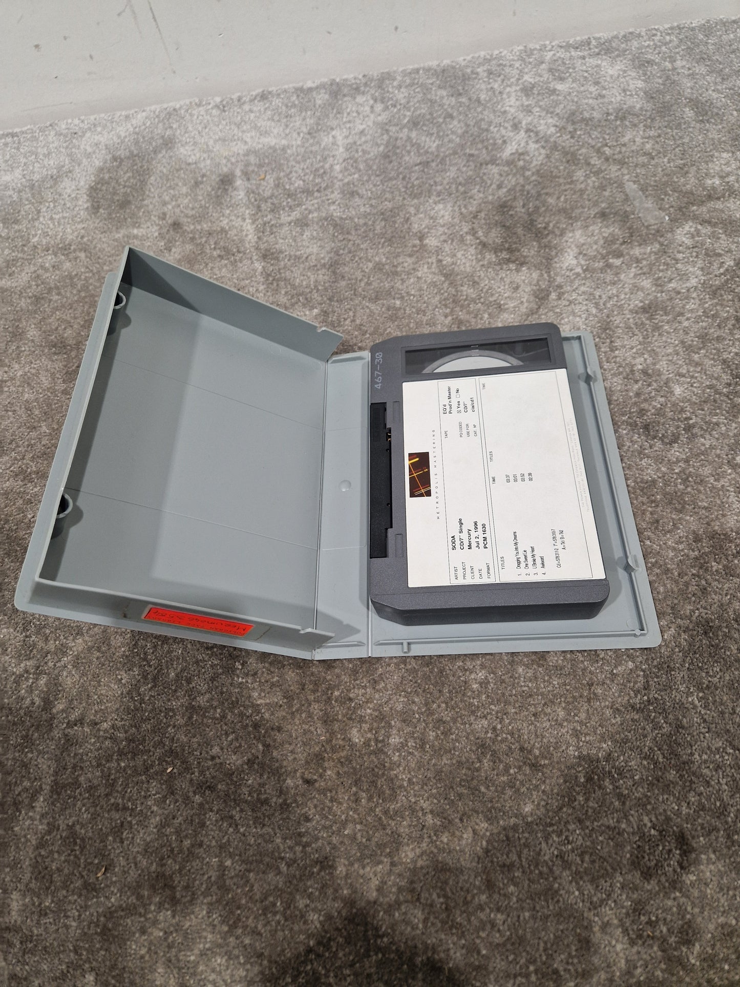 Soda – Britpop Band Collectible Metropolis PCM 1630 Master – Excellent w/ CD/7" Production Label