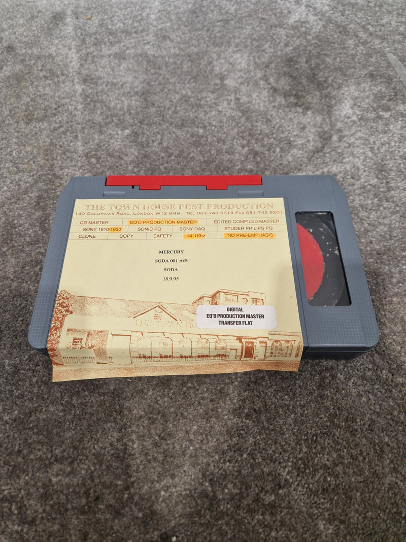 Soda – Britpop Band Collectible Town House DAT Master – Excellent w/ EQ’d Production Label - Image 2