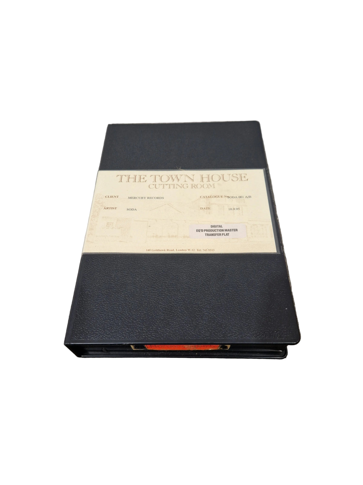 Soda – Britpop Band Collectible Town House DAT Master – Excellent w/ EQ’d Production Label