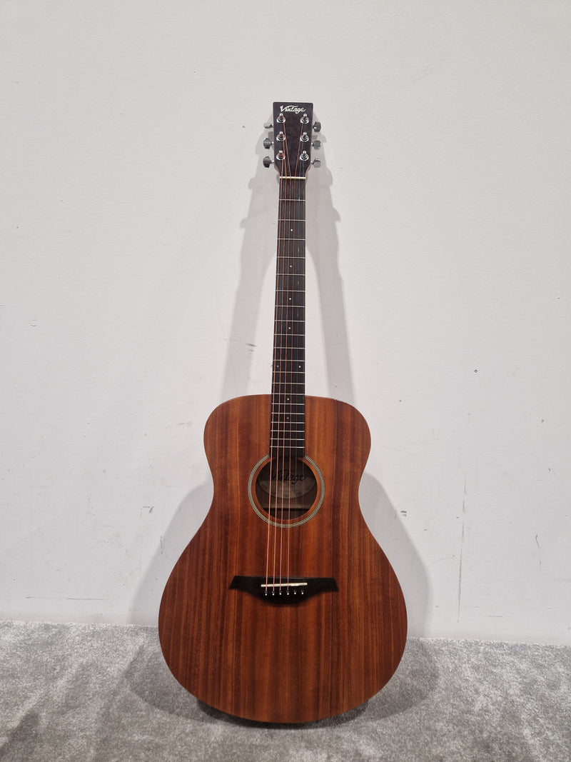 Vintage V300MHOF - Solid Mahogany Acoustic - Excellent w/ Soft Case - Image 2