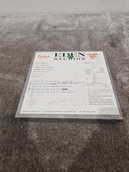 Soda – Britpop Band Collectible Eden Master Reel #1 – Excellent w/ Mix Variants & Studio Notes