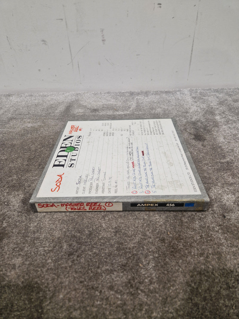 Soda – Britpop Band Collectible Eden Master Reel #1 – Excellent w/ Mix Variants & Studio Notes - Image 2