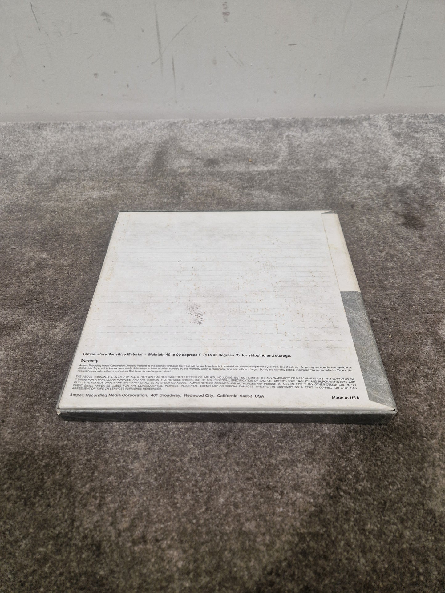 Soda – Britpop Band Collectible Eden Master Reel #1 – Excellent w/ Mix Variants & Studio Notes