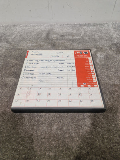 Soda – Britpop Band Collectible Milo Studio Mixes on Reel #1 – Very Good w/ Engineer Notes