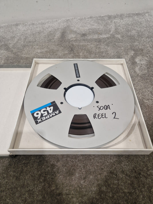 Soda – Britpop Band Collectible “Westside Studio Master Side 2” on Ampex 456 Reel – Very Good w/ Box & Studio Log