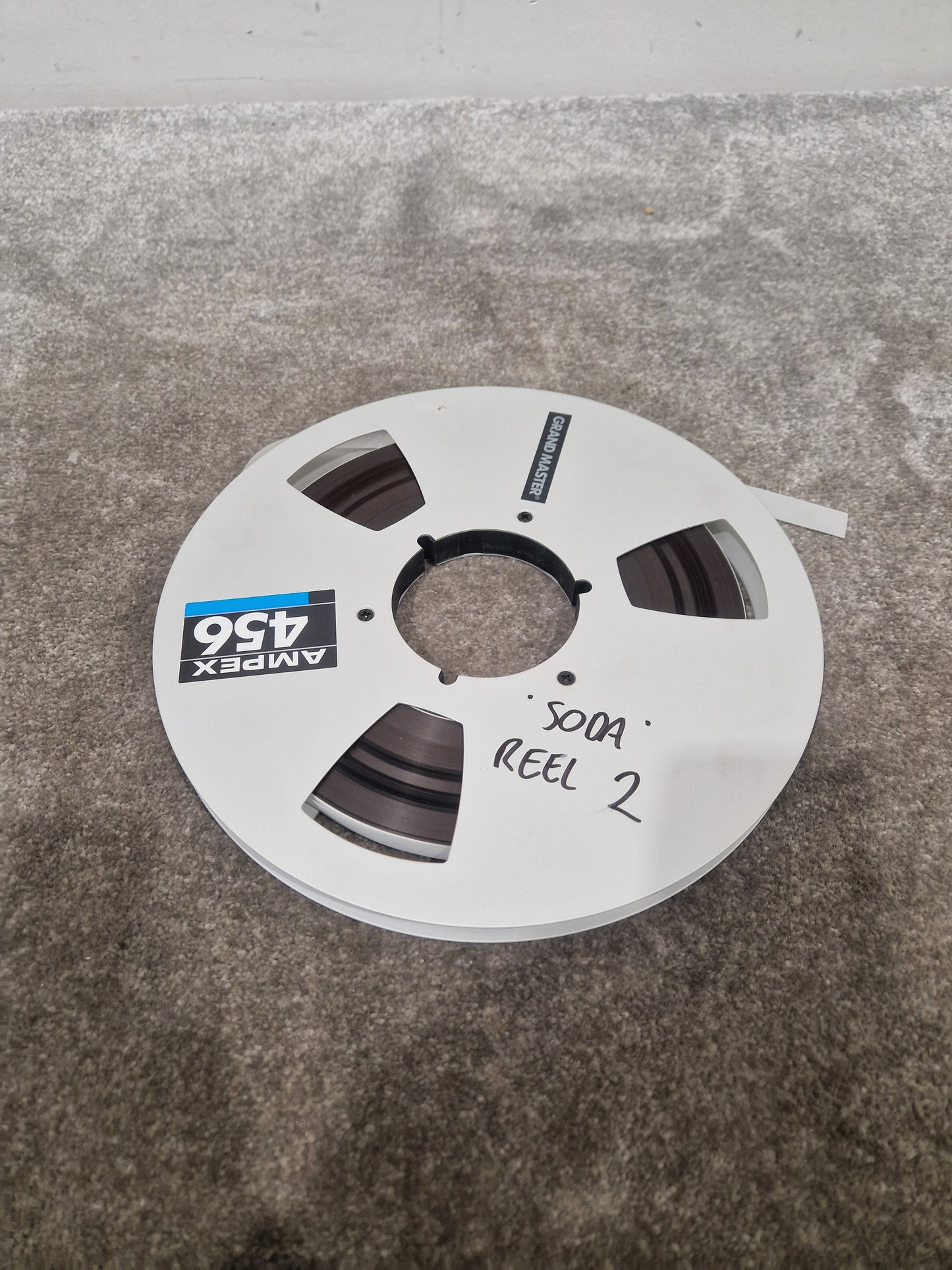 Soda – Britpop Band Collectible “Westside Studio Master Side 2” on Ampex 456 Reel – Very Good w/ Box & Studio Log