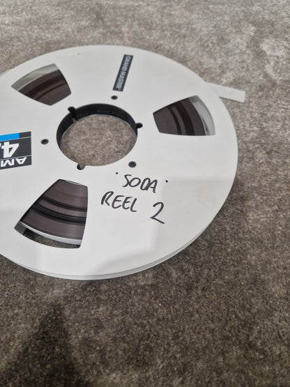Soda – Britpop Band Collectible “Westside Studio Master Side 2” on Ampex 456 Reel – Very Good w/ Box & Studio Log
