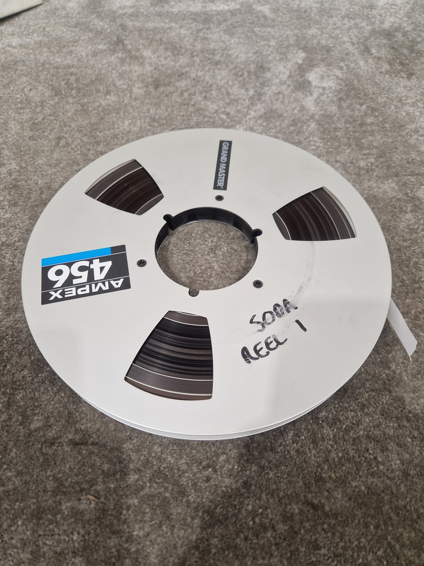 Soda – Britpop Band Collectible “Westside Studio Master Side 1” on Ampex 456 Reel – Very Good w/ Original Log Sheet