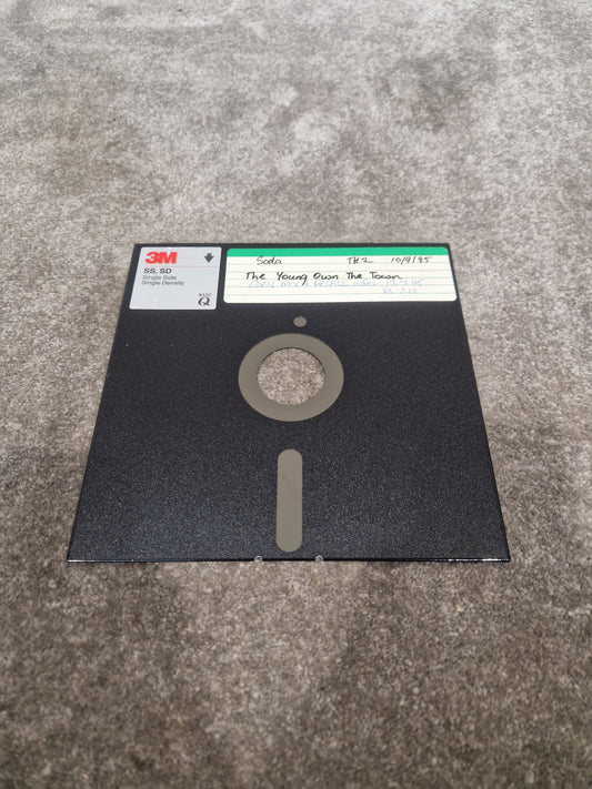 Soda – Britpop Band Collectible Studio Floppy Disk “TH2” – Very Good w/ Handwritten Label & Session Metadata