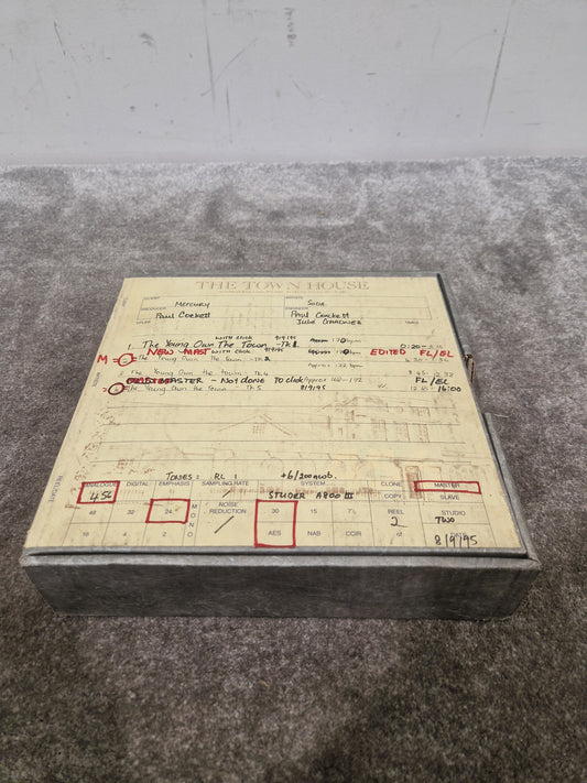 Soda – Britpop Band Collectible Town House Master Reel – Excellent w/ Multi-Take Breakdown of “The Young Own The Town”