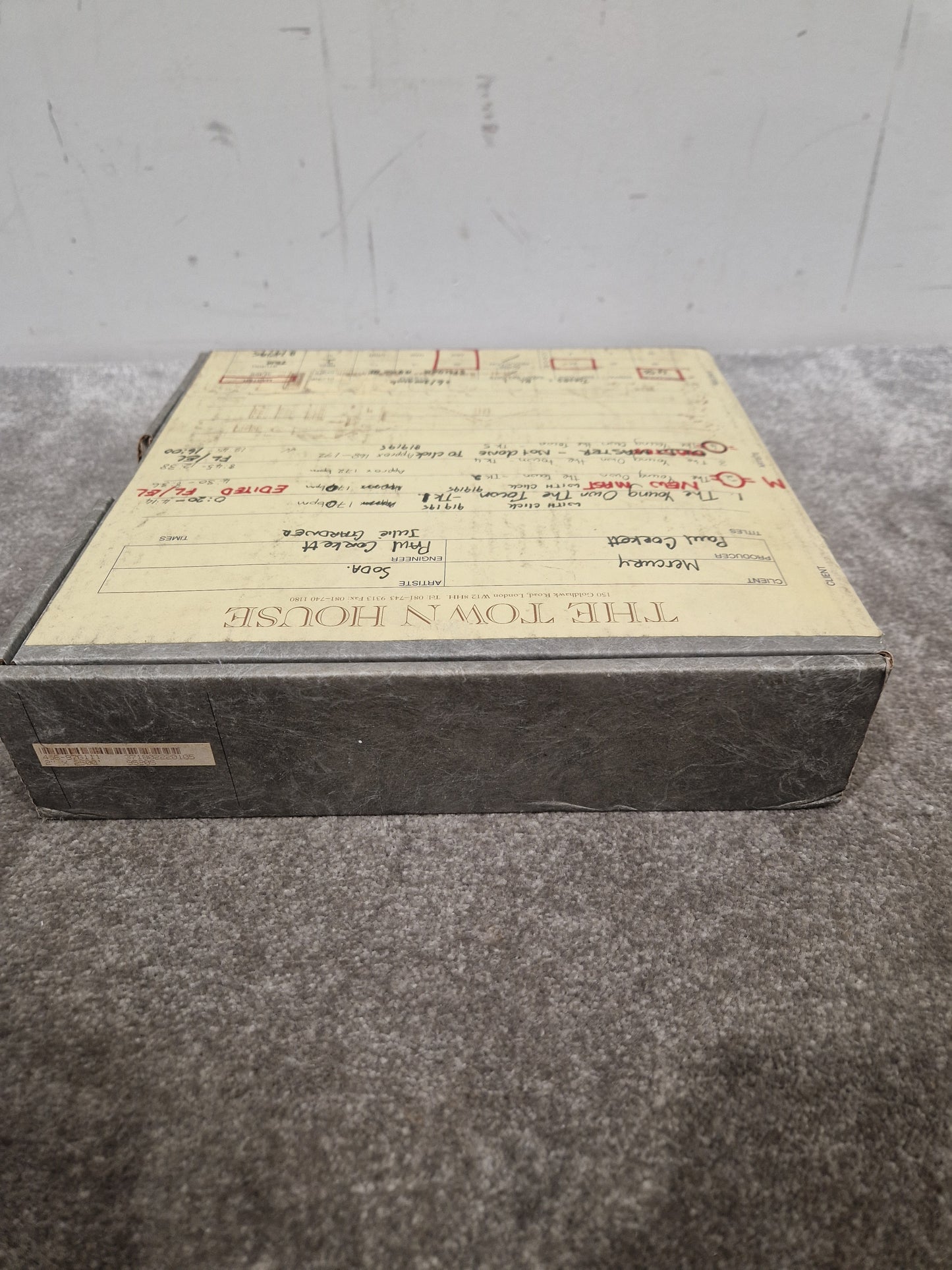 Soda – Britpop Band Collectible Town House Master Reel – Excellent w/ Multi-Take Breakdown of “The Young Own The Town”