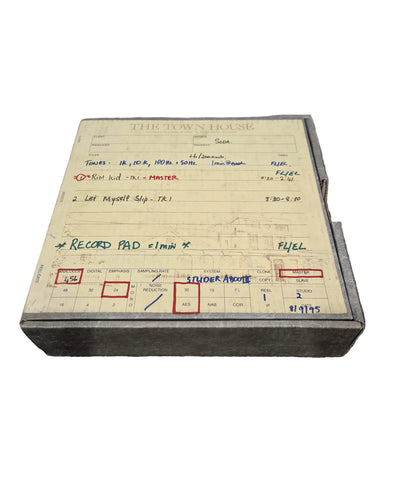 Soda – Britpop Band Collectible Town House Master Reel – Excellent w/ Studio Track Sheet & Tone Reference