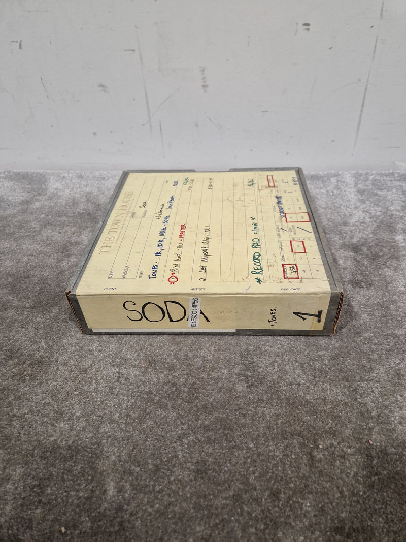 Soda – Britpop Band Collectible Town House Master Reel – Excellent w/ Studio Track Sheet & Tone Reference - Image 9