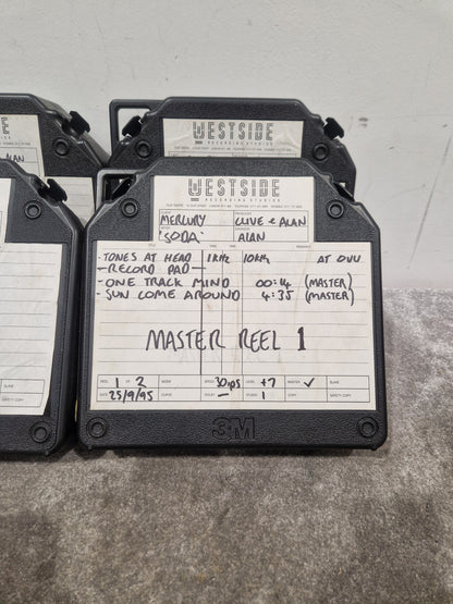 Soda – Britpop Band Collectible Westside Master Reel Suite (#1–4) – Excellent w/ Full Studio Track Sheets