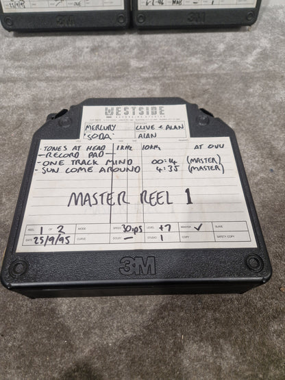 Soda – Britpop Band Collectible Westside Master Reel Suite (#1–4) – Excellent w/ Full Studio Track Sheets