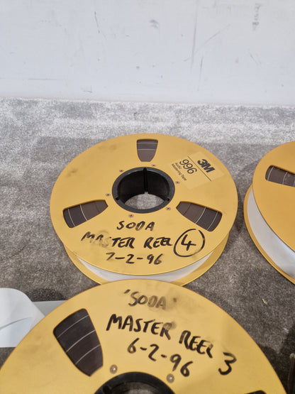 Soda – Britpop Band Collectible Westside Master Reel Suite (#1–4) – Excellent w/ Full Studio Track Sheets